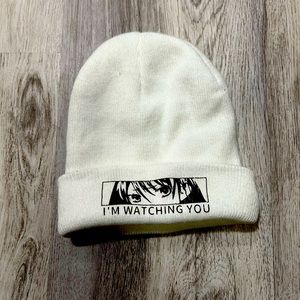 Graphic anime girl beanie (good condition)